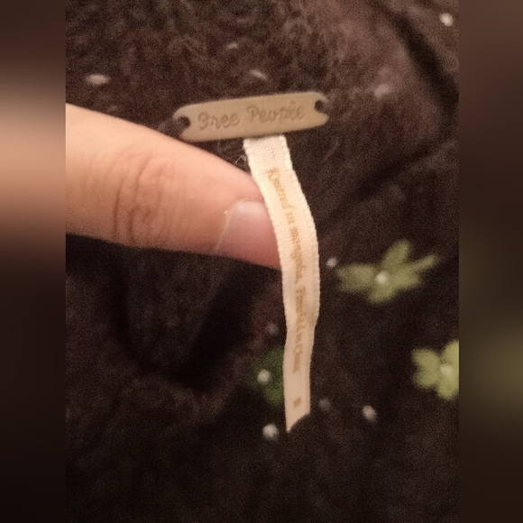 Free people brown sweater with embroidery - Picture 8 of 8